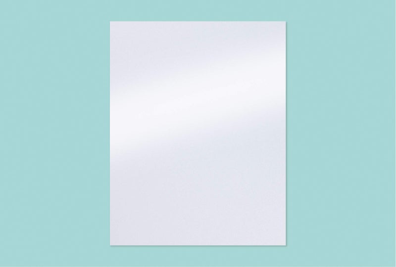 Bubbley White Shimmer Paper - 100-Pack Metallic Paper, 120 GSM, Crafting Supplies, Ticket, Invitation, Stationery, Scrapbook Use, Printer Friendly, 8.5 x 11 Inches - Image 2